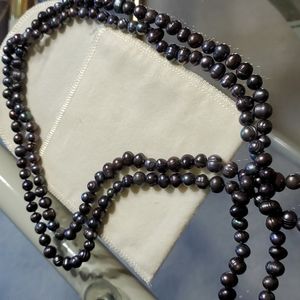 Genuine 22"Brown Pearl Necklace